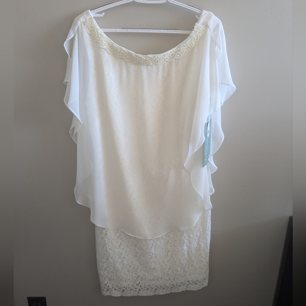 Studio One New York Size 16 White Color Wedding Dress, Bridal Dress